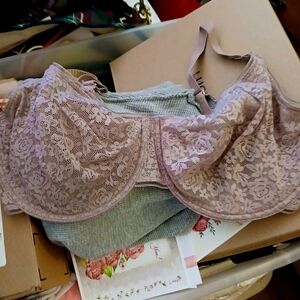 Maidenform Lace Underwire Bra in Soft Purple